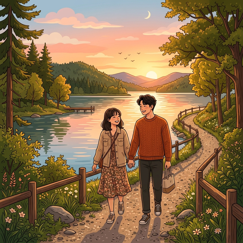 바다 위 평화로운 조업